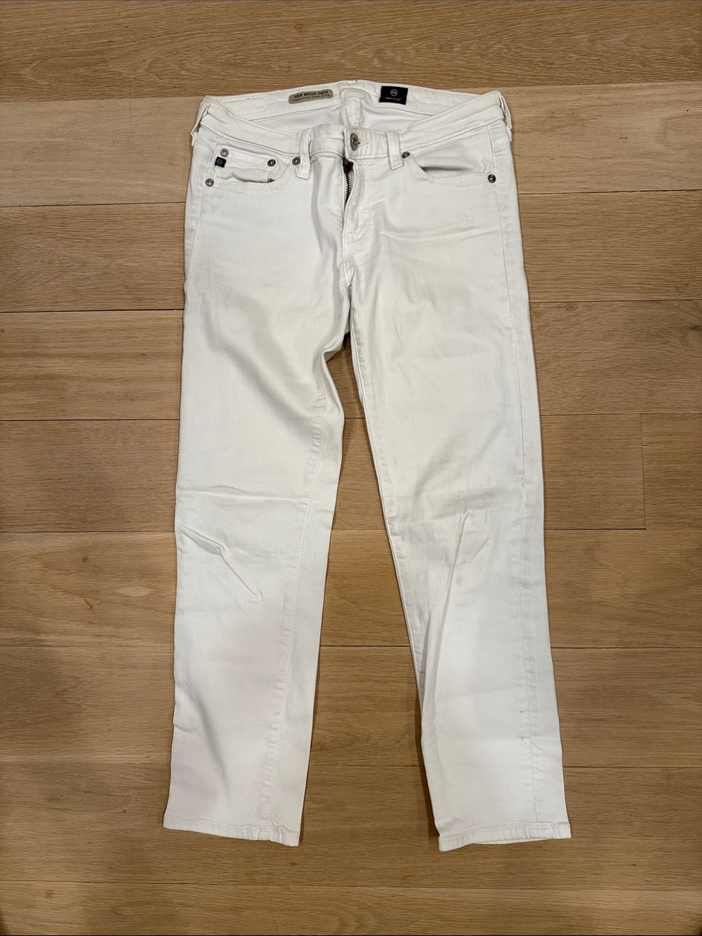 AG The Stilt Crop Cigarette Jean, Size 27